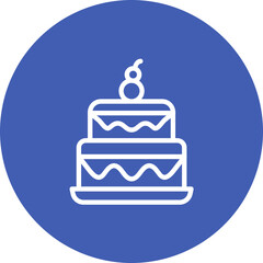 Two Layered Cake Icon
