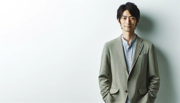 インタビュー写真、ビジネスマン、日本人、