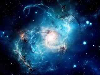 Naklejka na ściany i meble Galaxy and universe light. Galaxies sky in space Planets and stars beauty of space exploration