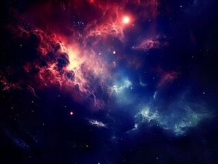 Naklejka premium Galaxy and universe light. Galaxies sky in space Planets and stars beauty of space exploration