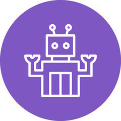 Space Robot Icon