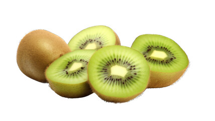 Fototapeta premium Fresh kiwi isolated on white background.