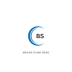 BS logo. B S design. White BS letter. BS, B S letter logo design. Initial letter BS linked circle uppercase monogram logo.2 latter 