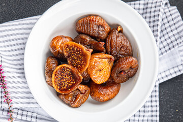 fig dried fruit figs smoked cooking appetizer meal food snack on the table copy space food background rustic top view  