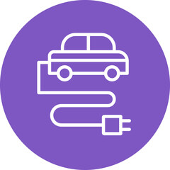 Electric Car Icon