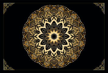 Free vector modern luxury mandala background

