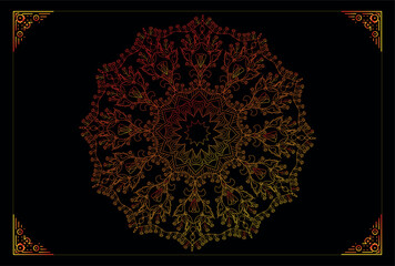 Free vector modern luxury mandala background
