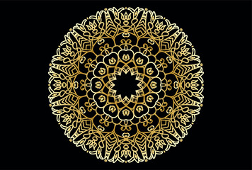 Free vector modern luxury mandala background
