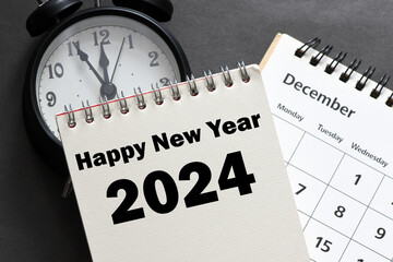 HAPPY NEW YEAR 2024. 2024 new year celebration concept.