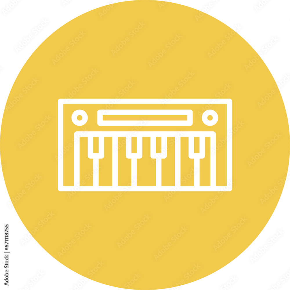 Poster piano icon