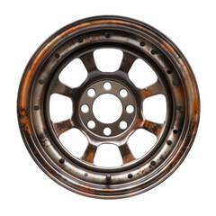old wheel isolated on transparent background