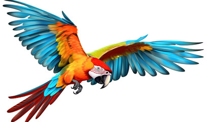 Macaw isolated on transparent background 