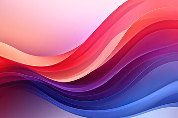 Curve background color gradient of red, blue, purple, orange and pink. 