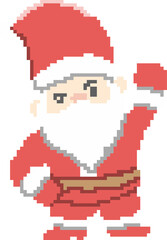 santa claus christmas pixelated