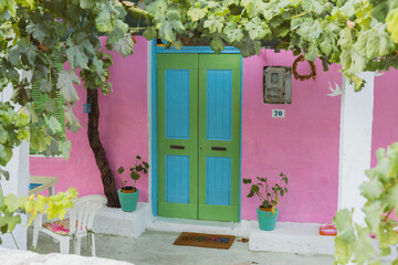 Mediterranean colourful house