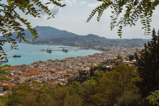 Zakintos city panorama