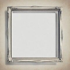 White Rectangular Frame on Blank Background