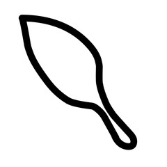 simple leaf line icon