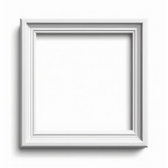 Simplistic White Frame with Copy Space