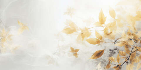 Obraz na płótnie Canvas autumn leaves background in soft color and blur style for graphic design