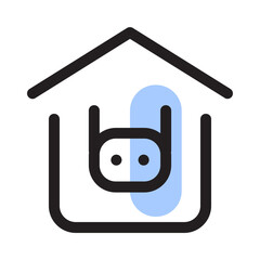 Automation icon with line fill style, perfect for web and presentation etc.
