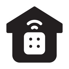Internet of Things icon with solid black color style, perfect for web and presentation etc.