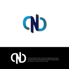 CNC Letter Initial Logo Design Template Vector Illustration.