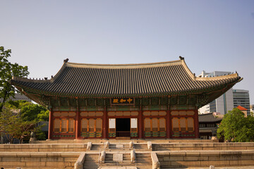 Traditional korean palace building in Seoul