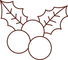 Christmas lines, coloring book elements, cute, super cute cartoons