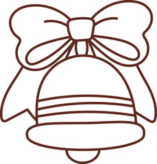 Christmas lines, coloring book elements, cute, super cute cartoons