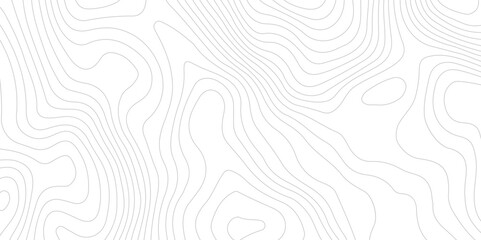 Black and white wavy paper curve relief abstract topographic map background. Geographic mountain relief. Topographic map lines, contour background. Abstract wave lines background. - obrazy, fototapety, plakaty