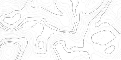 Black and white wavy paper curve relief abstract topographic map background. Geographic mountain relief. Topographic map lines, contour background. Abstract wave lines background.