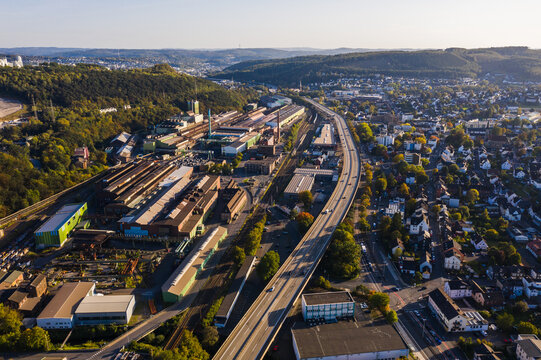 H&uuml;ttentalstra&szlig;e und Stahlwerk