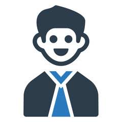 Boy student icon