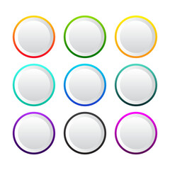 buttons for vector infographic buttons