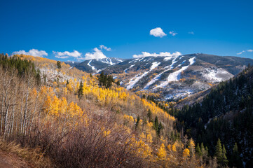 Vail ski resort in fall