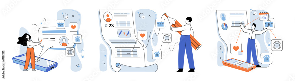 Poster authentication. vector illustration. authentication is essential for verifying identity user identif