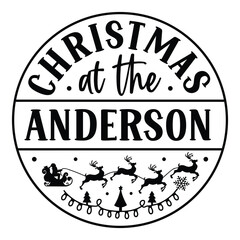 Christmas Split Family Monogram SVG Bundle sign, Christmas ornament