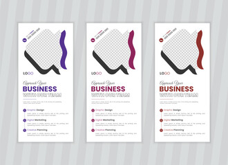Professional business rack card or dl flyer design template