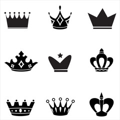 Crown Heraldry Collection Stock Vector, Big Collection Vector Crown Silhouettes Vintage Stock m Crown Silhouette Vector Collection PNG Picture And Clipart Image Crown vector illustration eps 10.