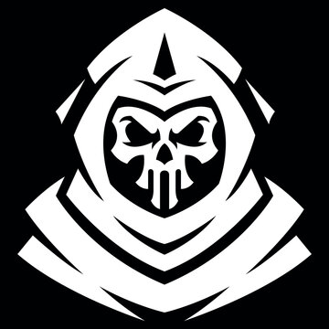 skull punisher logo design vector file