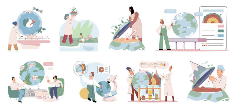 Lab test. Vector illustration. Continuous learning is essential for staying updated with latest research findings Research is systematic process inquiry and data collection Experiments are designed