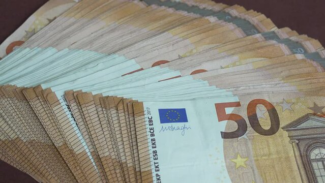 Billets de 50 Euros.