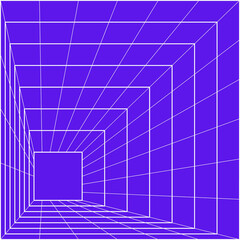 abstract 3d render of building