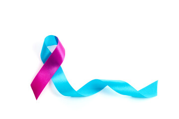 Prematurity awareness ribbon background. World prematurity day.