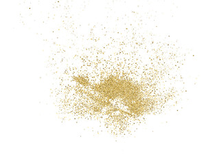 Gold Glitter Dust Transparent Background