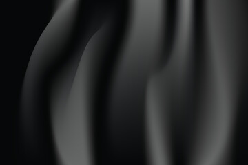 Black wave abstract business tech background.