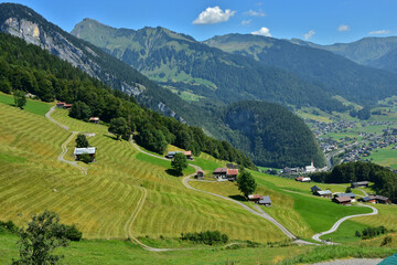 Fototapeta na wymiar Blick auf Au im Bregenzerwald; Vorarlberg; Österreich;