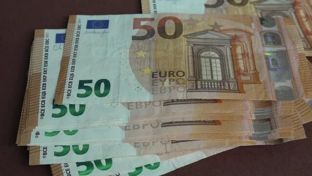 Billets de 50 Euros.