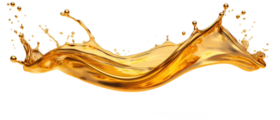 yellow oil splash